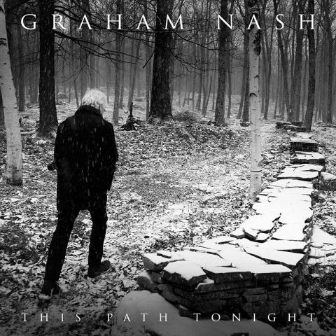 Graham Nash's Album Cover. On this cover Graham walks away from the camera on a path through the woods along side an old fence